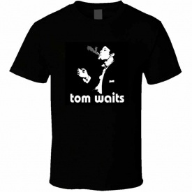 Tom Waits Rock Folk Singer Music Heavy Cotton Custom T-Shirt Cotton Tee Shirt