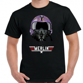 Top Gun Merlin Helmet T-Shirt
