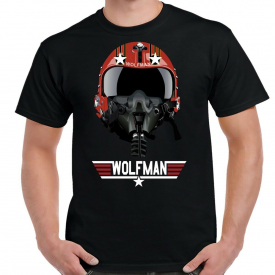 Top Gun Wolfman Helmet T-Shirt