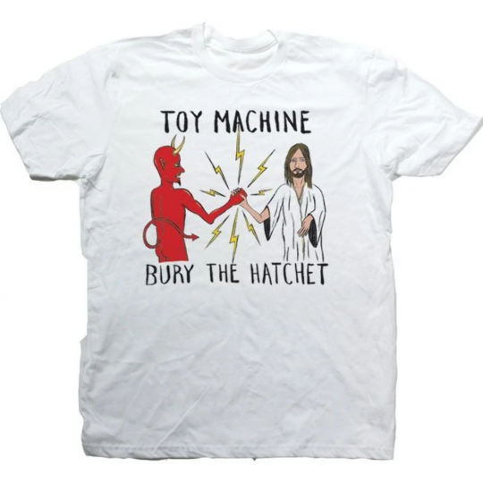 Toy Machine Bury The Hatchet White T-Shirt