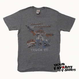 Transformers Optimus Prime Truck It Junk Food Licensed Adult T-Shirt