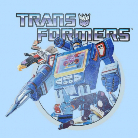 Transformers Soundwave T-Shirt Men’s Size Large Baby Blue Official Licensed