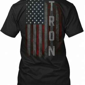 Tron Family American Flag Tee T-Shirt