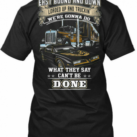 Trucker Smokey And The Bandit S – East Bound Down Gildan Tee T-Shirt Cotton