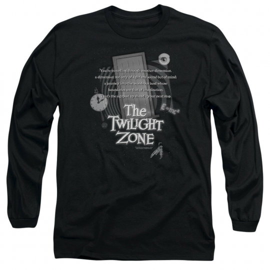 Twilight Zone TV Show Opening Monologue Licensed Long Sleeve T-Shirt S-3XL