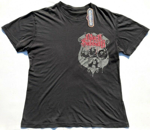VTG BLACK SABBATH Ozzy Osbourne Winterland T Shirt Gray Mens L Rock Heavy Metal