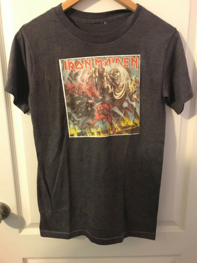 VTG ‘82 Iron Maiden THE NUMBER OF THE BEAST Heavy Metal Band T-Shirt Size M