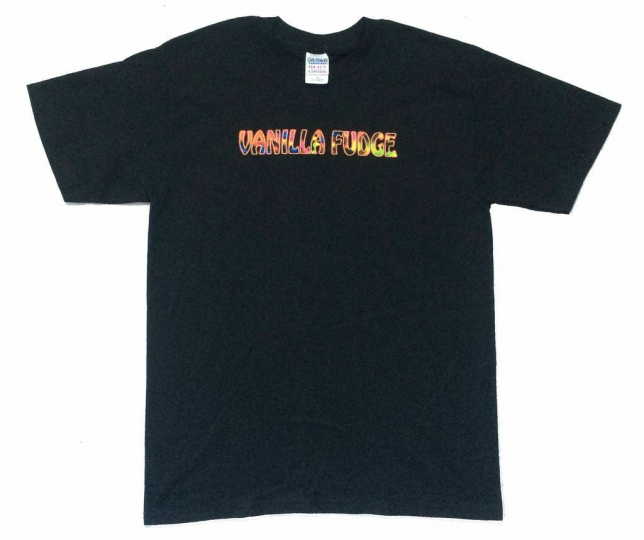 Vanilla Fudge Color Name Psychedelic Logo Black T Shirt New Official Rock Band
