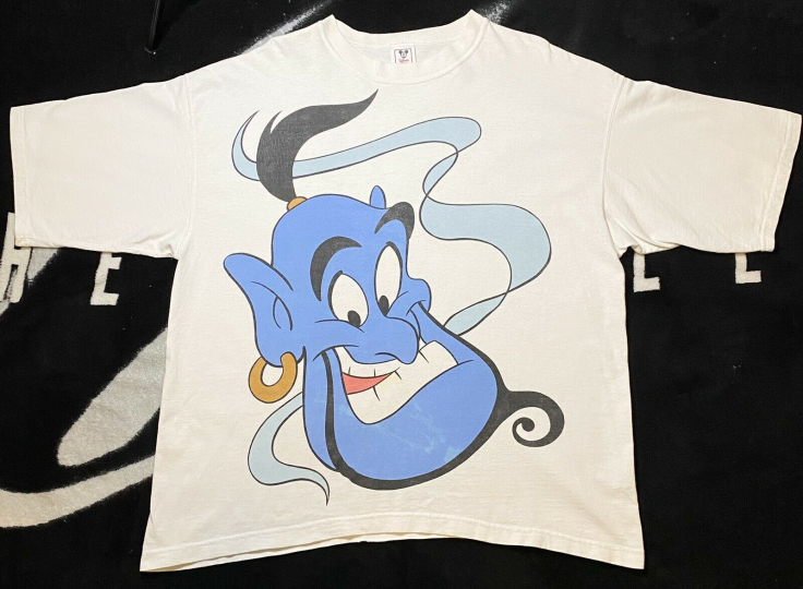 Vintage 1992 Disney Aladdin Movie Promo T-Shirt Size XL