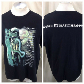 Vintage 2001 Dummu Borgir “World Misanthropy” (XL) Retro Black Metal Band Shirt
