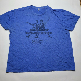 Vintage 2015 Bill and Ted’s Excellent Adventure Big Graphic T Shirt XL Blue