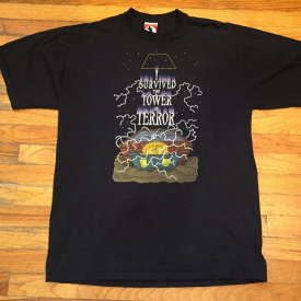 Vintage 90s Disney Tower of Terror Its A Snap T-Shirt Twilight Zone Mens Size XL
