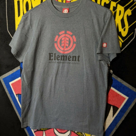 Vintage 90s Element Skateboards Gray T-Shirt medium