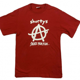 Vintage 90s Shorty’s Skateboard Skater Anarchy T-shirt M palace supreme hook-ups