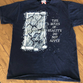 Vintage 90s The Twilight Zone Tower Of Terror T Shirt Disney Rules Of Reality