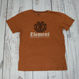Vintage Element Skateboards Brown Rust Graphic T Shirt Men’s M Bam Skate Tee