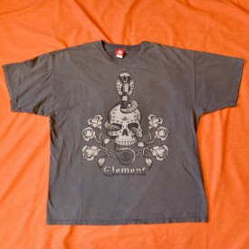 Vintage Element Skateboards T-Shirt Men’s Size XL Cobra Skull Roses Logo