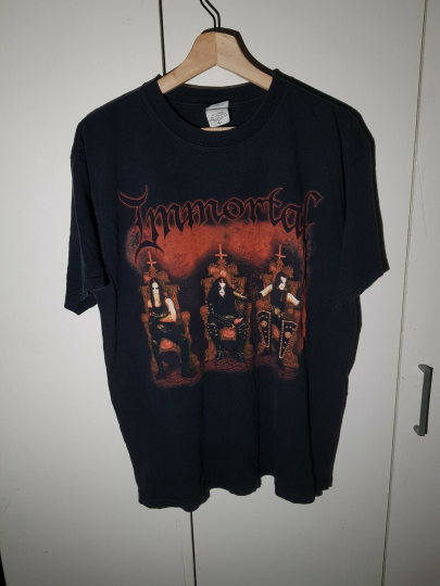 Vintage Immortal Demons Of Metal T-shirt 90's Sabbath Darkthrone Rock Band Sz L