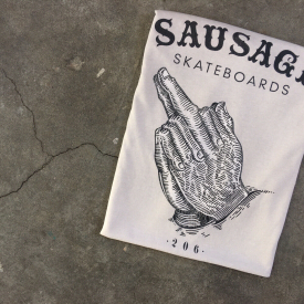 Vintage Sausage Skateboards T Shirt Powell Peralta Bordhouse Hook Ups Rare