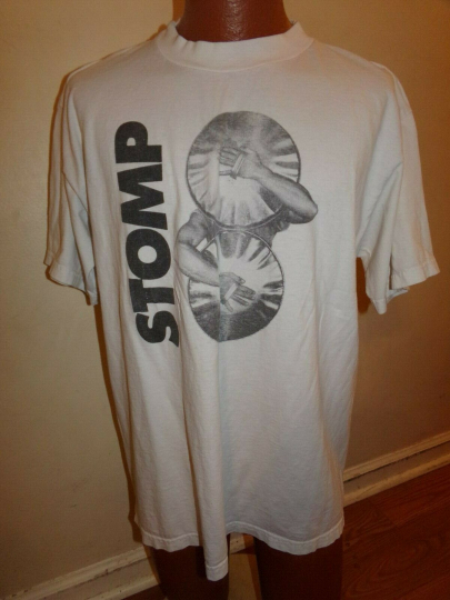 Vintage Stomp Tour Of The Americas 1997-98 White Cotton XL Shirt.