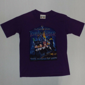 Vintage Youth Twilight Zone Tower of Terror Mickey Disney T-Shirt sz M (10-12)