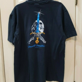 Vntg Stedman Powell Peralta Skull & Sword OG T-Shirt Single Stitch USA Made 1978
