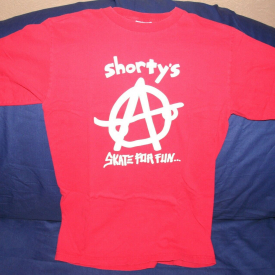 Vtg 90s SHORTY’S Skateboard Skater ANARCHY Rare Shirt SKATE FOR FUN Medium M