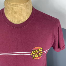 Vtg Santa Cruz Skateboards Skate DoubleSided Logo Tshirt – Mens Medium