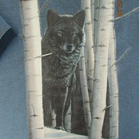 Wolf in Woods XL T-Shirt