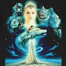 XL-Black-The Never Ending Story Shirt Graphic T-Shirt Unisex Tee  NEW