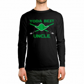Yoda Best Uncle Movie Quotes Fathers Day Gift Role Model Long Sleeve Men’s Shirt
