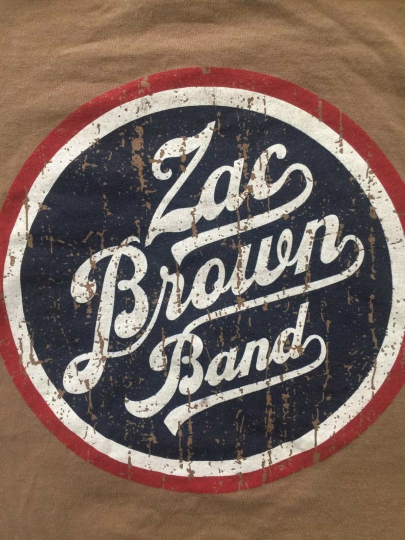 ZAC BROWN BAND 54 USA Cities Country Music Sensation Adult Rare EUC T-shirt M