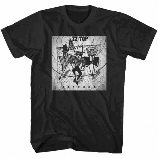 ZZ Top Antenna Album Cover Art Mens T Shirt Surreal Rock Band Concert Tour Merch