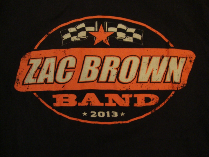 Zac Brown Band Tour 2013 Southern Ground U.S.A. Soft Black T Shirt S