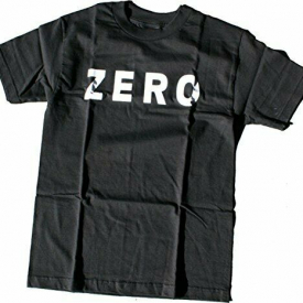 Zero Skateboards Army Logo Black / White T-Shirt – Small