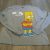 nwot THE SIMPSONS BART SIMPSON EAT MY SHORTS T-SHIRT HEATHER GREY L/S  TV TEE